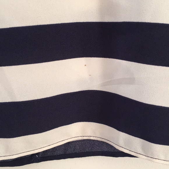 Navy blue and white striped tank top - Picture 3 of 3